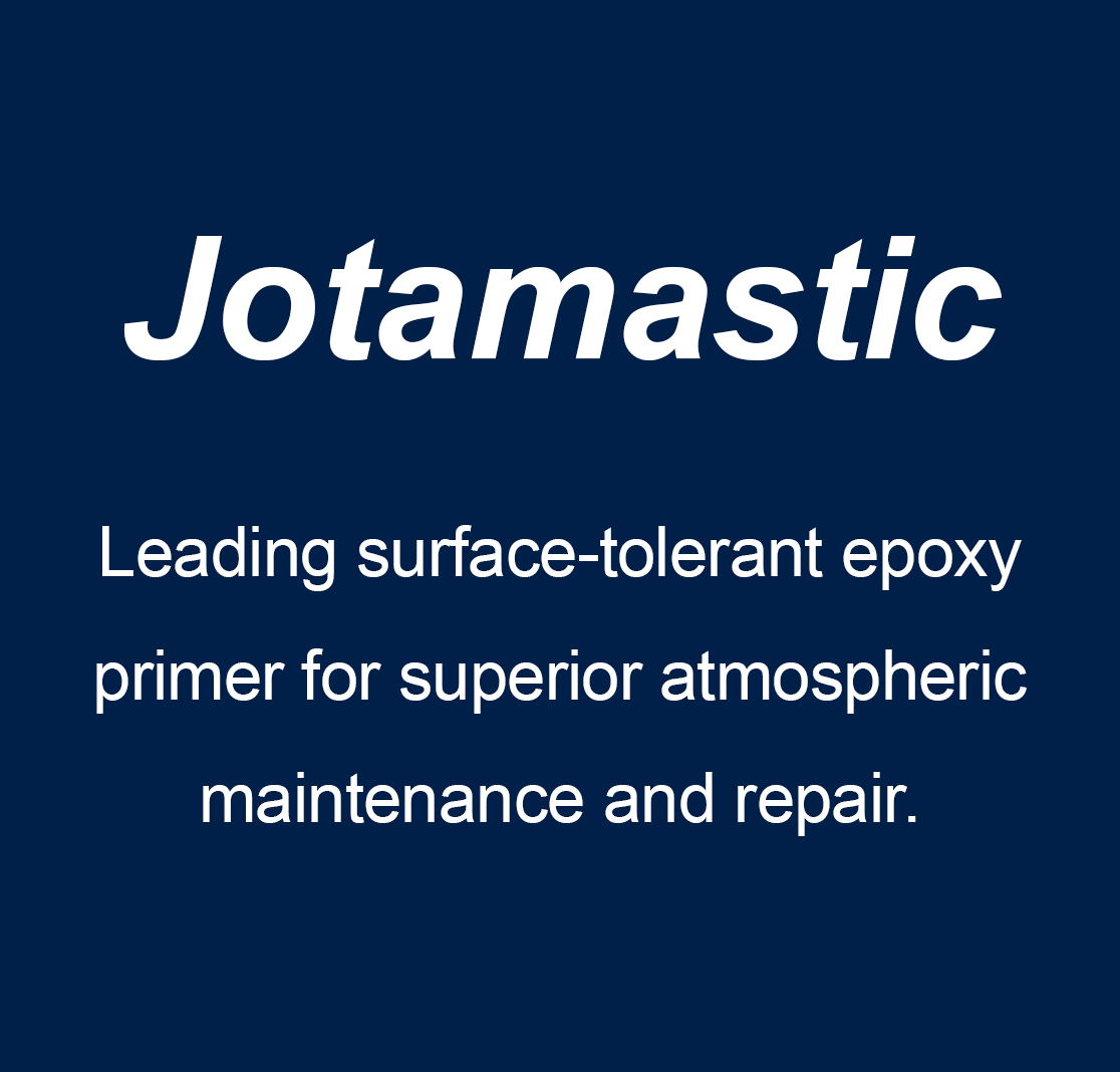 Jotamastic — Leading surface-tolerant epoxy primer for superior atmospheric maintenance and repair.